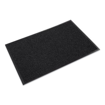 Crown Needle-rib Wiper-scraper Mat, Polypropylene, 48 X 72, Charcoal freeshipping - TVN Wholesale